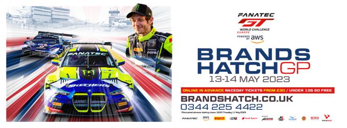 Fanatec GT Europe Sprint Cup Brands Hatch event poster icm Valentino Rossi