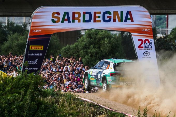 Rally Italia Sardegna jump Skoda