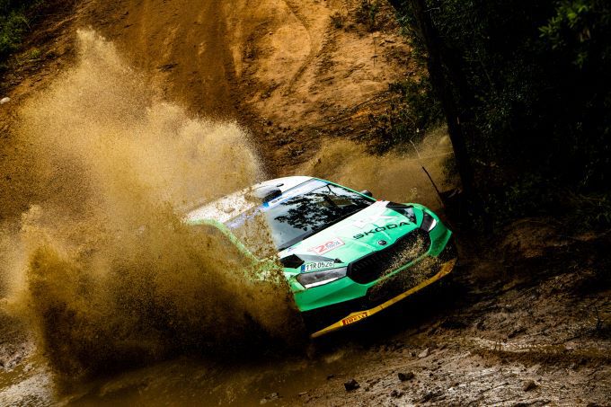 Rally Italia Sardegna 2023 A Mikkelsen / T Eriksen NOR Škoda Fabia RS Rally2