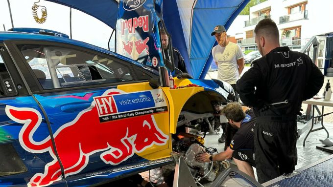FIA WRC Rally Estonia 2023 Ott Tanak motorwissel
