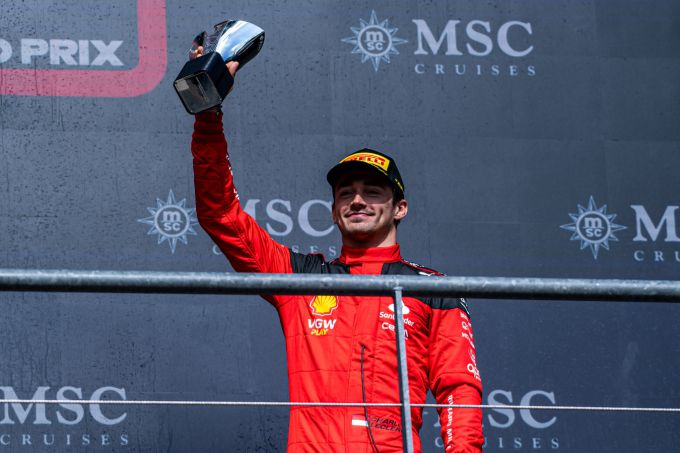 Charles Leclerc P2 in GP Belgie Spa-Francorchamps