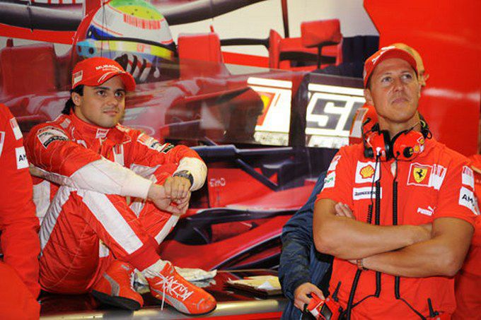 Felipe_Massa_en_Michael_Schumacher_Ferrari_F1