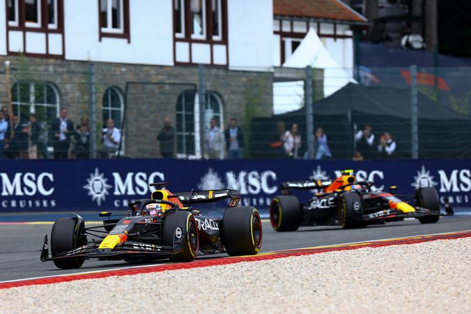 Max en Sergio F1 Red BUll Grand Prix Belgie