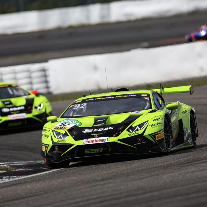 DTM Nurburgring Mirko Bortolotti winnaar met Lamborghini