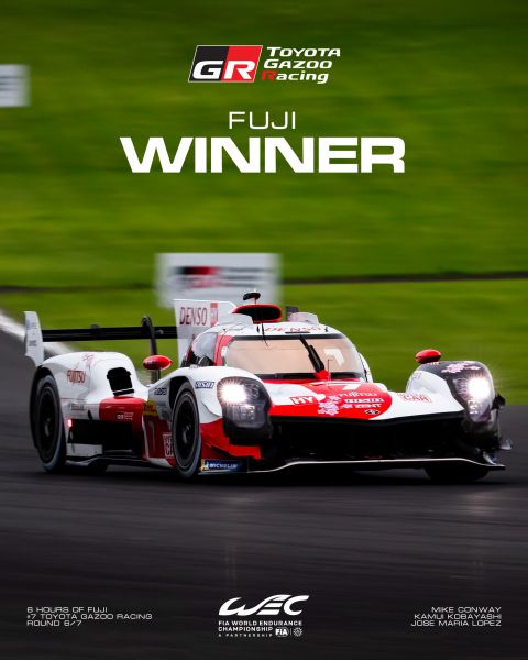 6 Hours of Fuji Toyota winnaar en WEC kampioen 2023