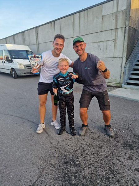 Julian kampioen met Michael Kuiper en Nick de Bruijn
