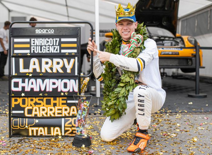 Porsche Carrera Cup Italia Imola - Larry ten Voorde kampioen 2023 Foto 4