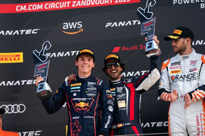 Fanatec GT World GT Championship EU powered by AWS Sprint Cup Round 10 Circuit Zandvoort Thierry Vermeulen Podium Zandvoort