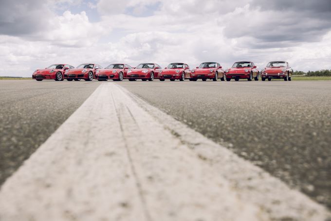 Acht generaties Porsche 911 Foto 7