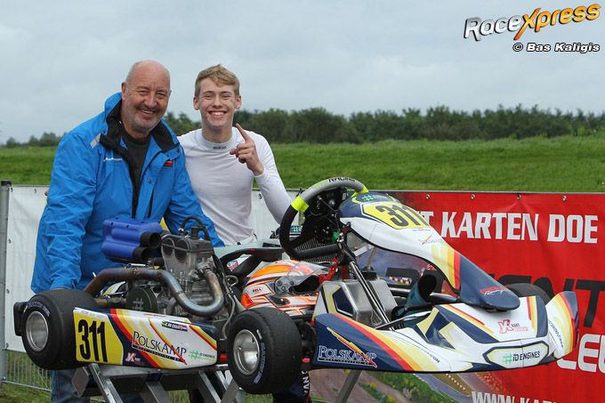 Gianni van de Craats met zijn vader