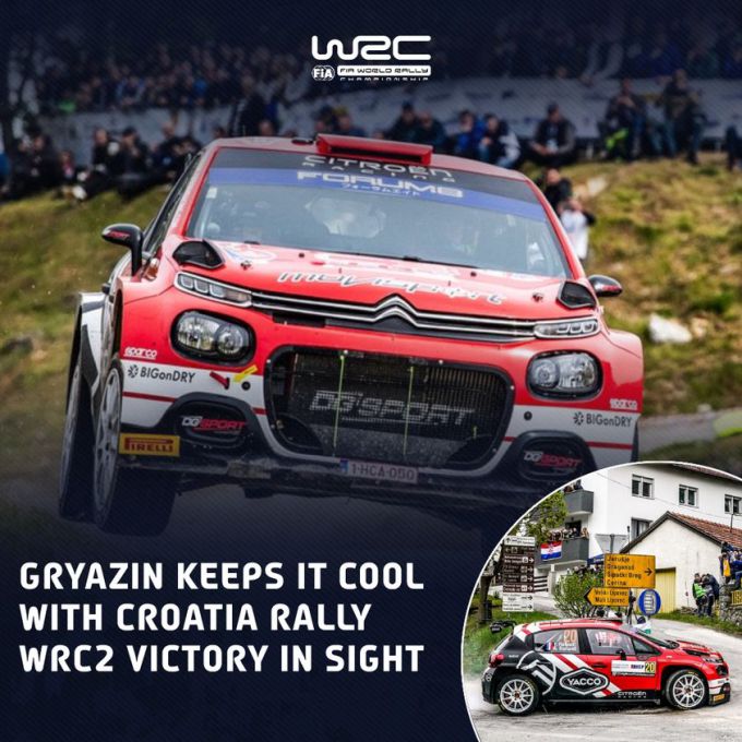 Kroatië Rally 2024 WRC2 leider Citroen