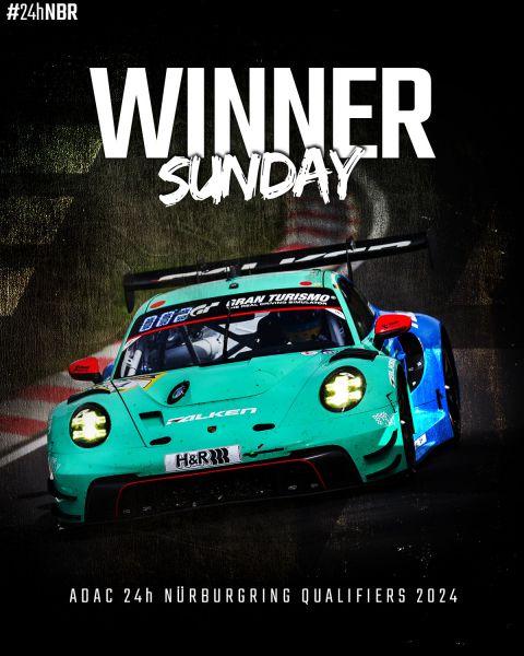 ADAC 24h Nürburgring Qualifiers zondag Falken Porsche als winnaar over de eindstreep foto 2