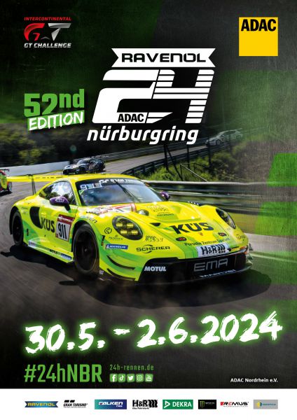 Porsche @ 24H Nurburgring-Nordschleife 2024 Evenement poster