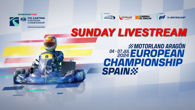 Super Heats en Finale LIVESTREAM van Race 1 van het FIA Europees Kampioenschap - KZ, KZ2 en KZ2 Masters op Motorland Aragón