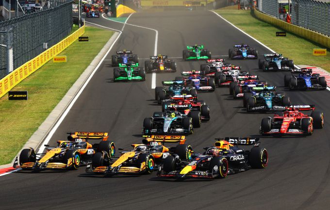 Start Hongarije Verstappen