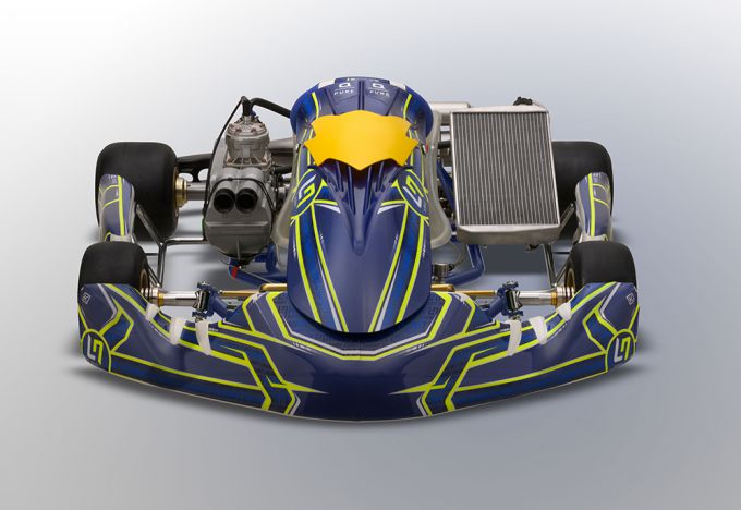 De nieuwe kart van Lando Norris: LN Four MY 2025 van het LN Racing Kart-assortiment voor het jaar 2025