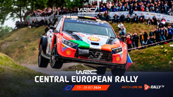 FIA WRC Central European Rally 2024 event poster