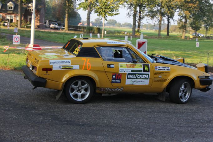 ELE Rally 2021 Triumph TR8 Ton Cornelissen foto Peter Vader