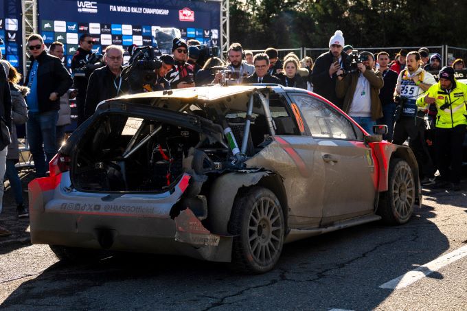 Rally Monte Carlo 2025 vrijdag Ott Tänak/Martin Järveoja (Hyundai i20 N Rally1)