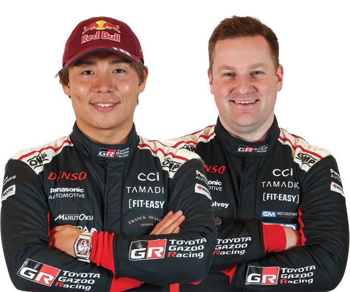 Felicitatie Akio Toyoda Toyota 1-2 overwinning Rally Monte Carlo 2025 Foto 11 Takamoto Katsuta / Aaron Johnston