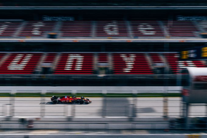 Ferrari test Barcelona februari 2025