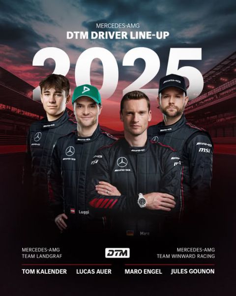 DTM Mercedes-AMG 2025 line-up