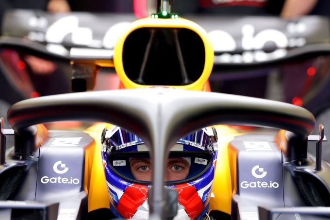 Oracle Red Bull Racing Bahrain International Circuit Max Verstappen Liam Lawson test- en filmdag RB21 Foto 5
