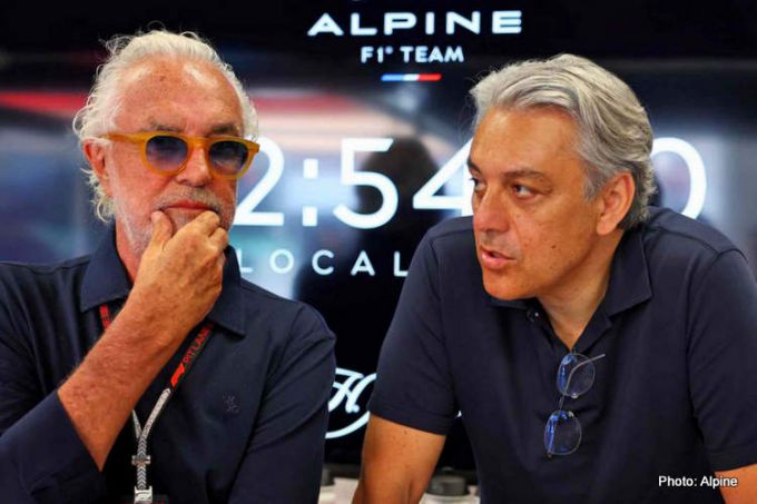 Alpine ENI Renault_Group samenwerkingsverband Foto 2 Flavio Briatore en Luca de Meo