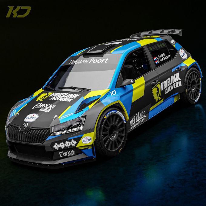 Yannick Vrielink Pole Promotion Škoda Fabia Rally2 evo Dennis Rostek Foto 1