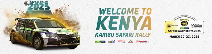 FIA WRC Safari Kenia Rally 2025 event banner