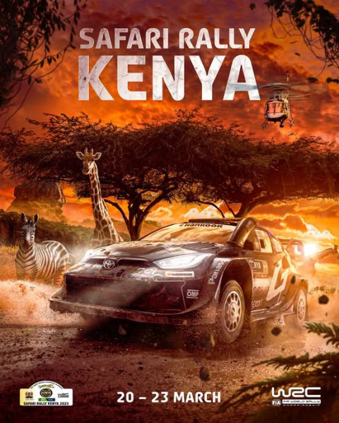 FIA WRC Safari Rally Kenia 2025 event poster