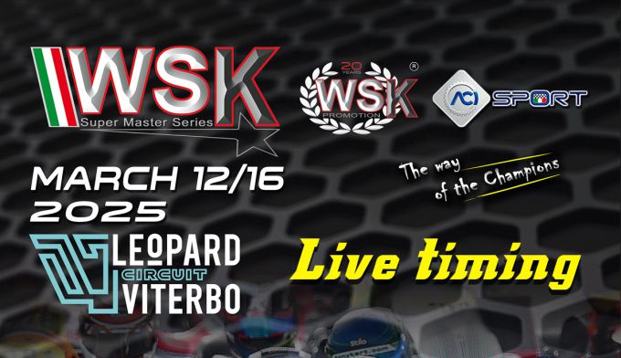Ronde 5 van de '2025 WSK Super Master Series' op het Leopard Circuit Viterbo