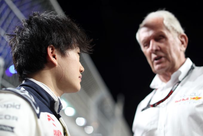 Yuki Tsunoda en Helmut Marko