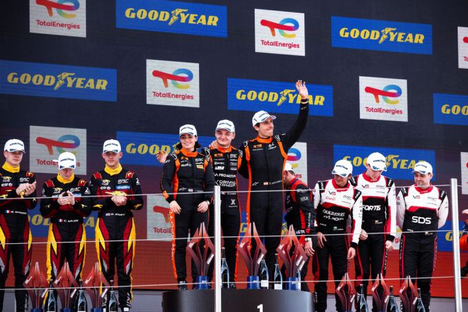 Genesis Magma Racing Trajectory Jamie Chadwick, Mathys Jaubert Daniel Juncadella klasseoverwinning Le Mans Prototype 2 (LMP2) European Le Mans Series (ELMS) Circuit de Barcelona-Catalunya Foto 2