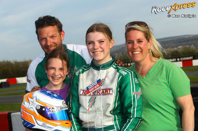 Karttalent Eva Dorrestijn opnieuw Best Lady in IAME Benelux Series