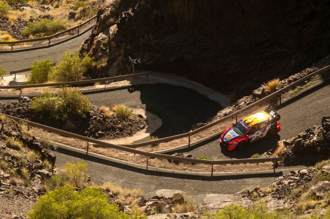 Rally Islas Canarias vrijdag Hyundai