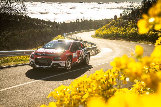 Rally Islas Canarias vrijdag Citroen Johan Rossell WRC2 leider