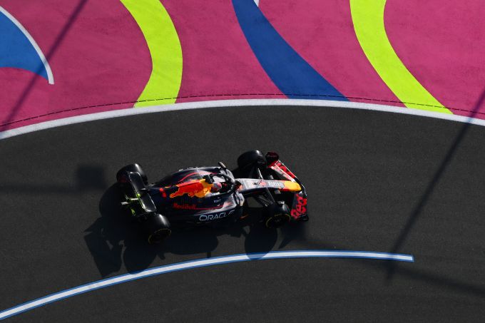 Max Verstappen F1 Red Bull actie GP Jeddah