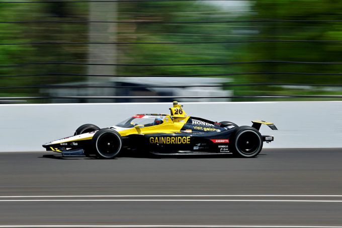 Colton Herta indy 500 crash