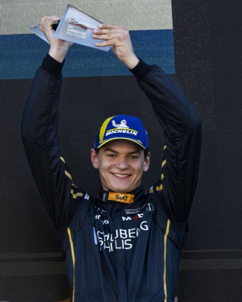 Porsche Sixt Carrera Cup Deutschland Circuit de Spa-Francorchamps Foto 6 Flynt Schuring blije racewinnaar