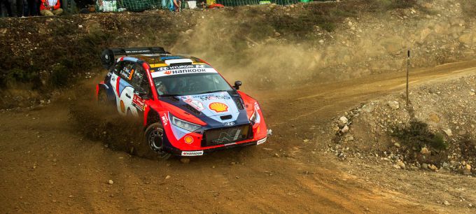 FIA WRC Rally van Portugal Ott Tanak Hyundai