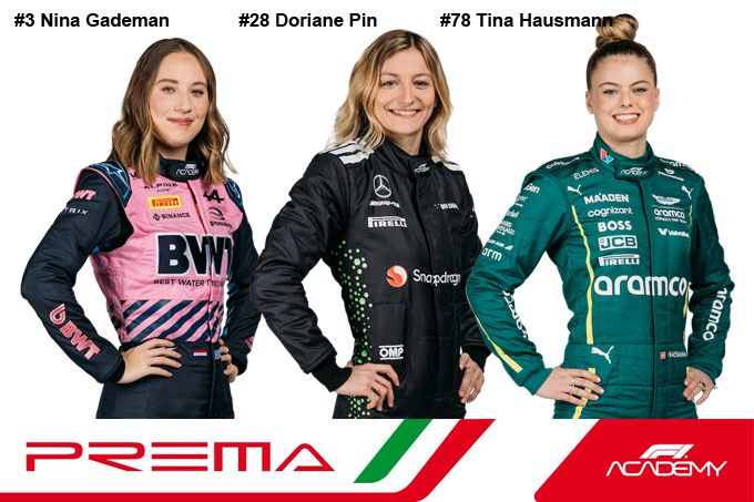 #3 Nina Gademan #28 Doriane Pin #78 Tina Hausmann