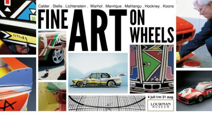 Collage Fine Art on Wheels BMW Art Cars tentoonstelling Louwman Museum