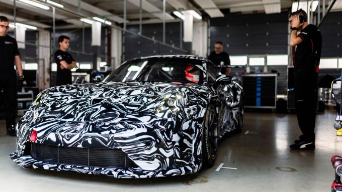De nieuwe Porsche 911 Cup gespot in zijn camouflage livery Foto 2