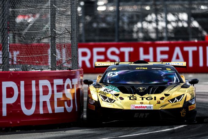 Jordan_Pepper DTM Norisring Lamborghini Huracan GT3 EVO2 van GRT Grasser Racing Team actie