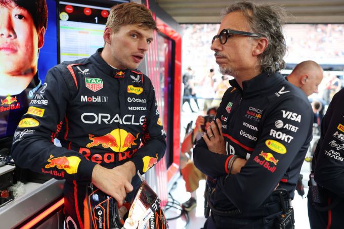 Max Verstappen F1 Red Bull Max Verstappen en Laurent Mekies