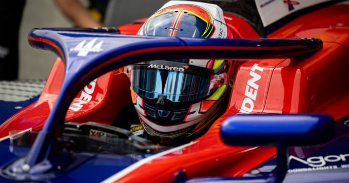 Trident Motorsport op het snelle stratencircuit van Bakoe met de sprintrace