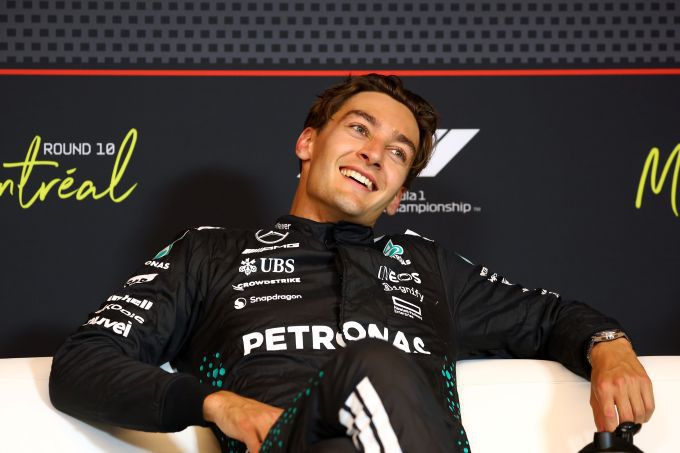 George Russell F1 Mercedes portret