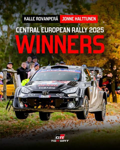 FIA WRC Central Europe Rally Toyota Gazoo Racing World Champion 2025