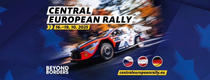 FIA WRC Central European Rally 2025 event banner